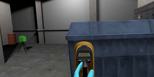 Virtual Reality Nuclear Radiation environment